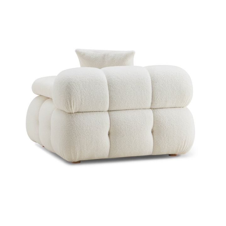 Calliope Performance Modular Armless Chair - Cream