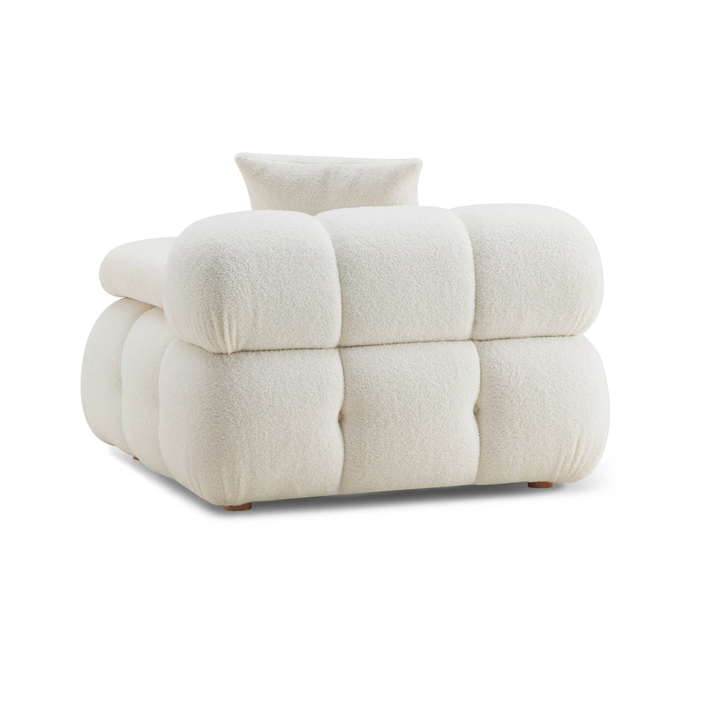 Calliope Performance Modular Armless Chair - Cream