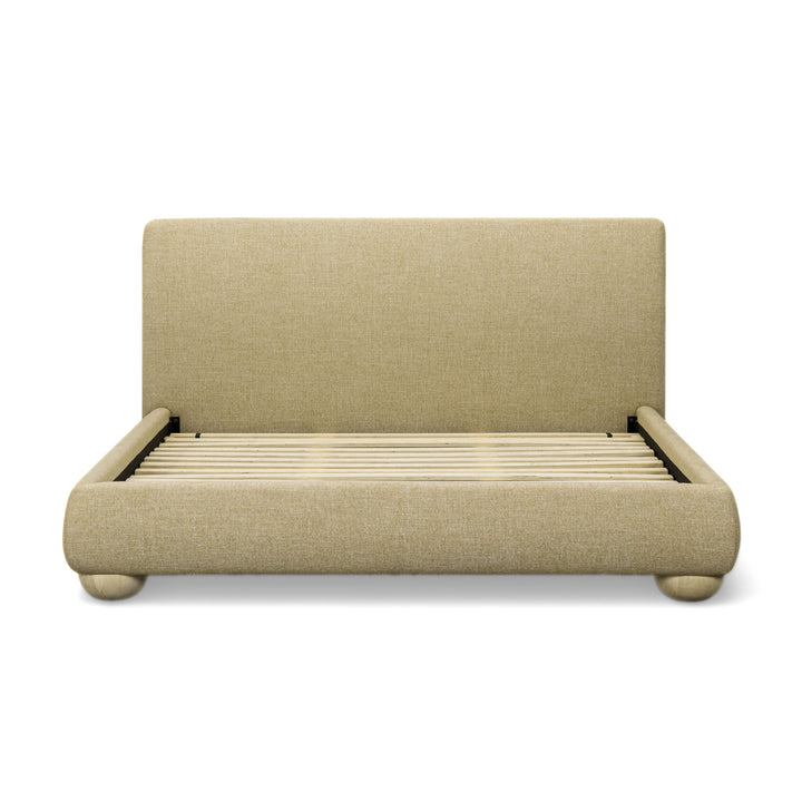 Rayne Honey Textured Fabric Bed - King