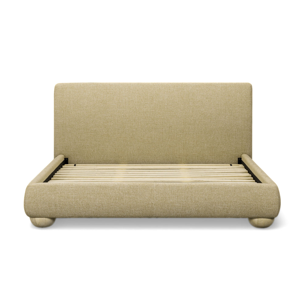 Rayne Honey Textured Fabric Bed - King