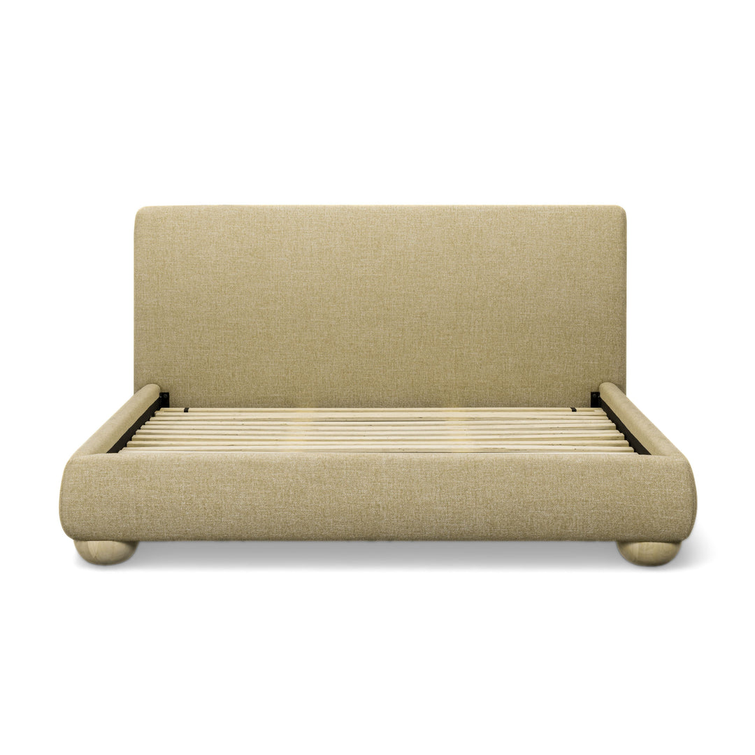 Rayne Honey Textured Fabric Bed - King