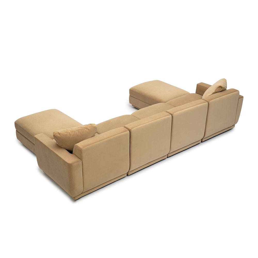 Perry 6-Piece Modular U-Sectional - Tan