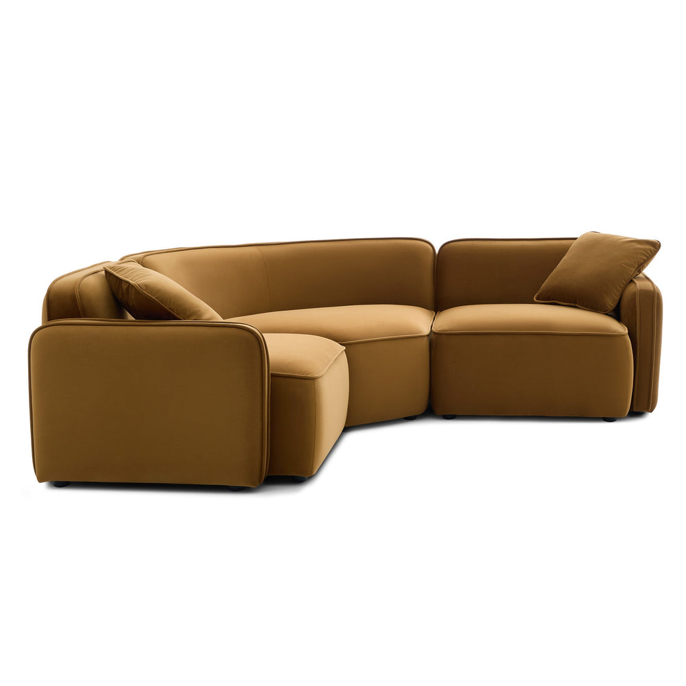 Travie 3-Piece Modular L-Sectional - Honey