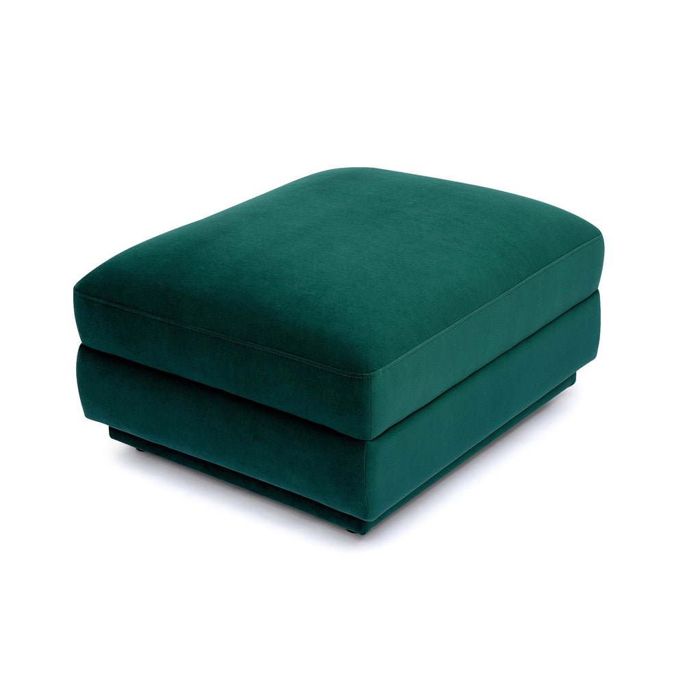 Perry Modular Ottoman - Deep Green