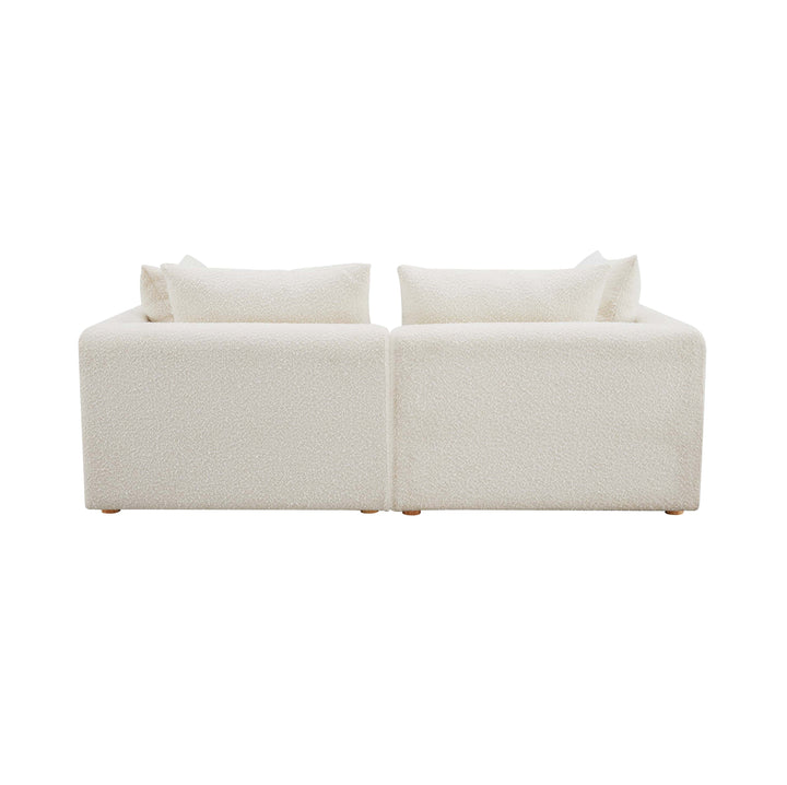 Hangover 81" Cream Performance Boucle Modular Loveseat