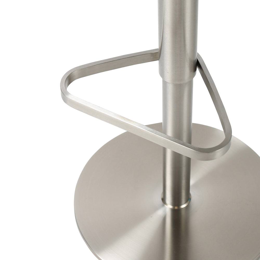 Astro Grey &amp; White Performance Boucle Adjustable Stool