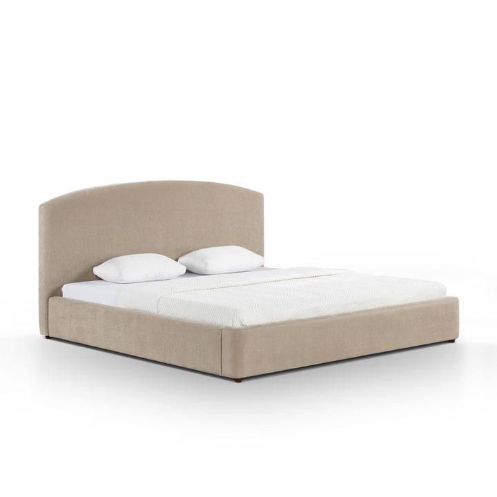 Leah Taupe Performance Chenille Bed - King