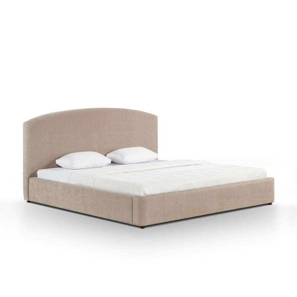 Leah Taupe Performance Chenille Bed - King