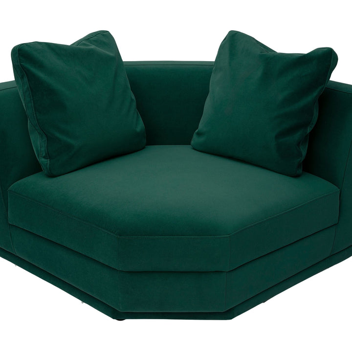 Perry Modular Corner Wedge - Deep Green