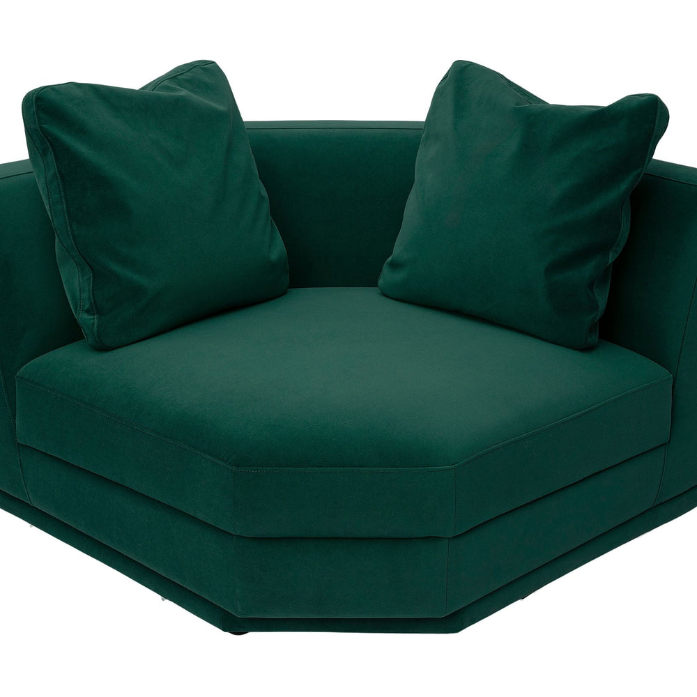 Perry Modular Corner Wedge - Deep Green