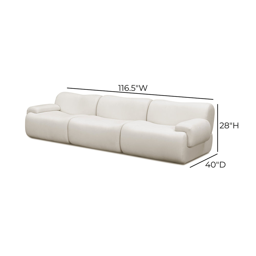 Zenith 117" Modular Sofa - Cream