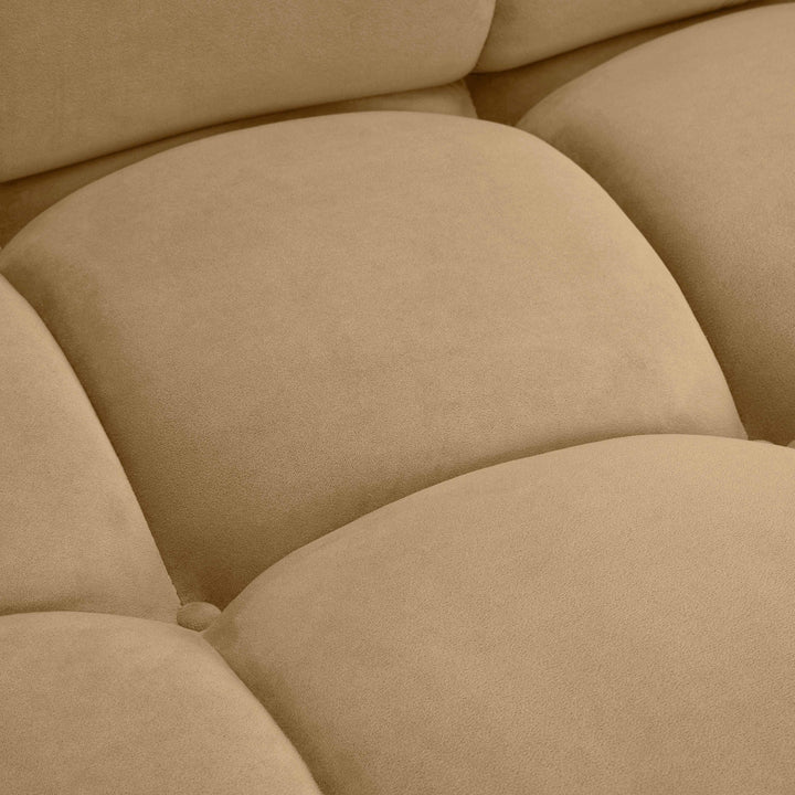 Calliope 4-piece Cafe Au Lait Performance Velvet Modular Sectional