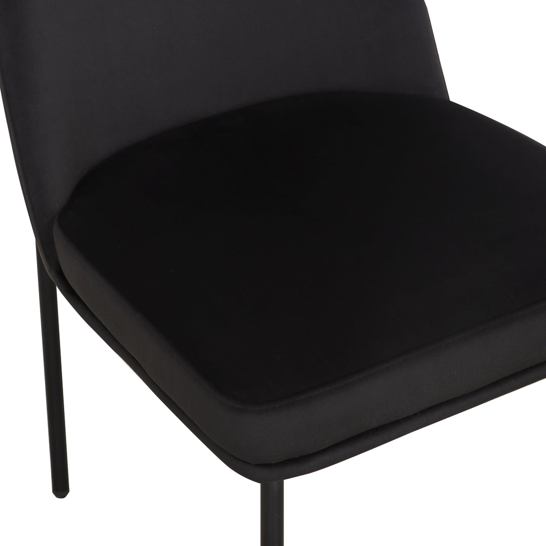 Sydney Black Performance Velvet Dining Chair - Set of 2