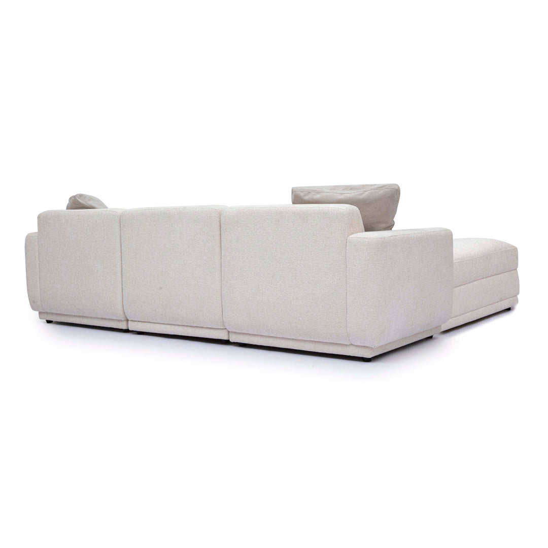 Perry 4-Piece Cream Performance Chenille Modular Sectional