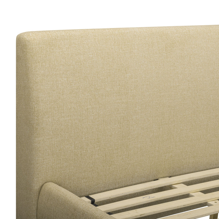 Rayne Honey Textured Fabric Bed - Queen
