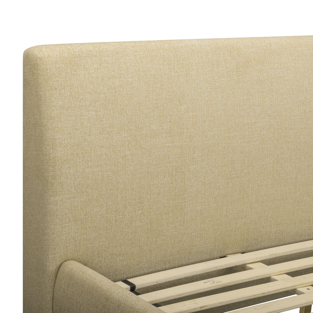 Rayne Honey Textured Fabric Bed - Queen