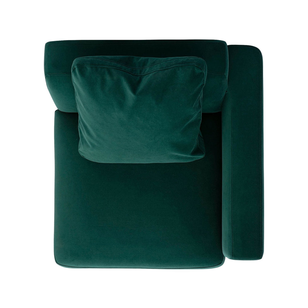 Perry Modular Corner Chair - Deep Green / RAF