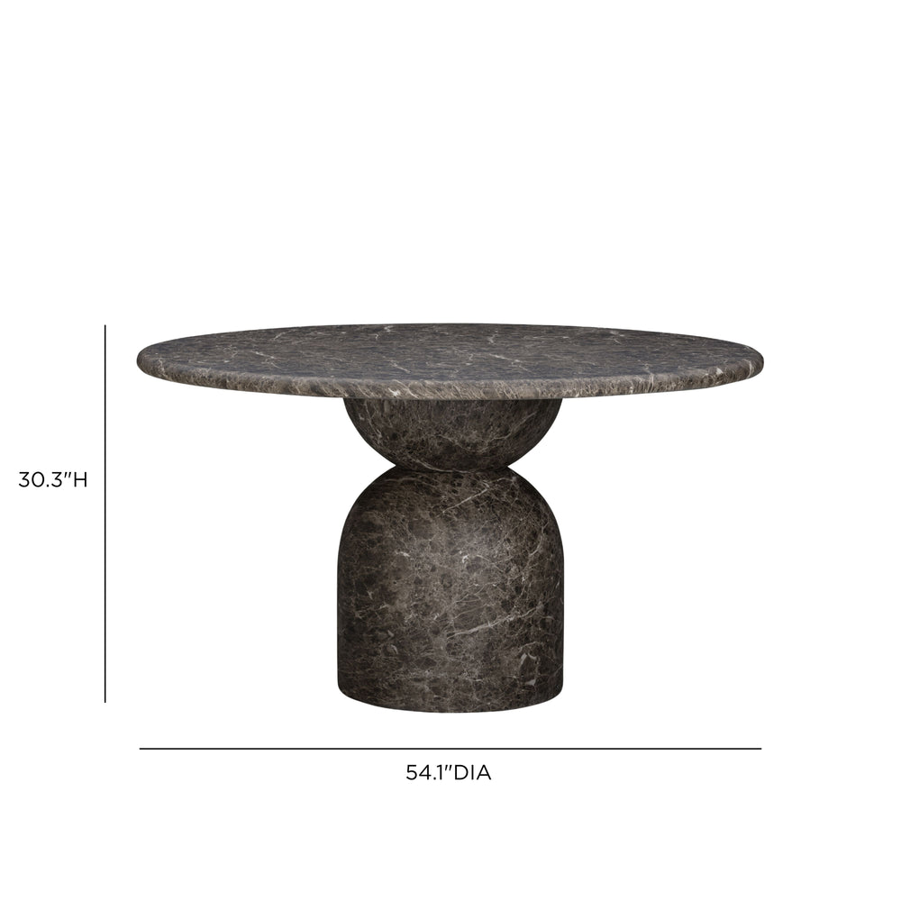 Cynthia 54" Concrete Indoor/Outdoor Dining Table