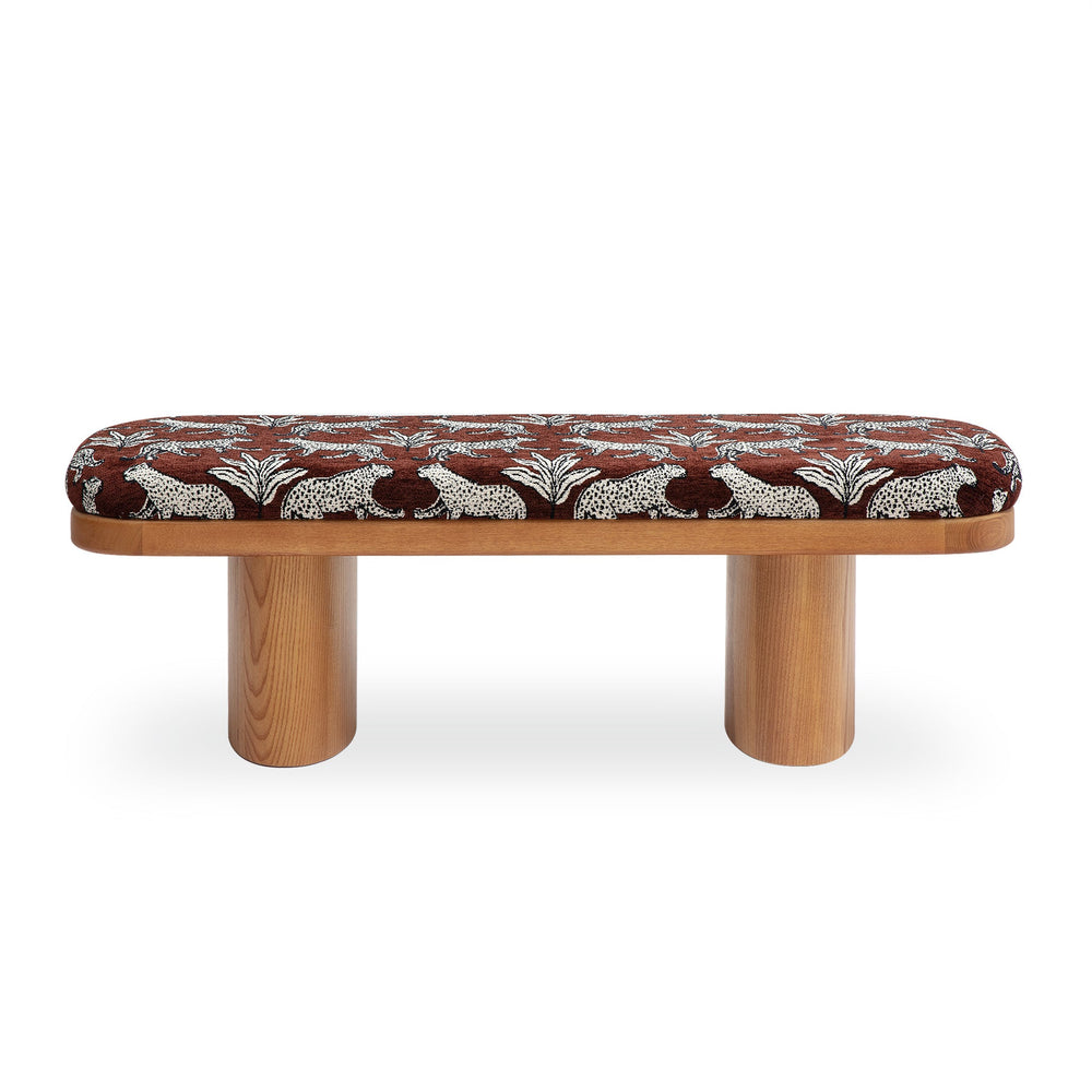 Ollie Upholstered Bench (48"-57") - Brown / 48"