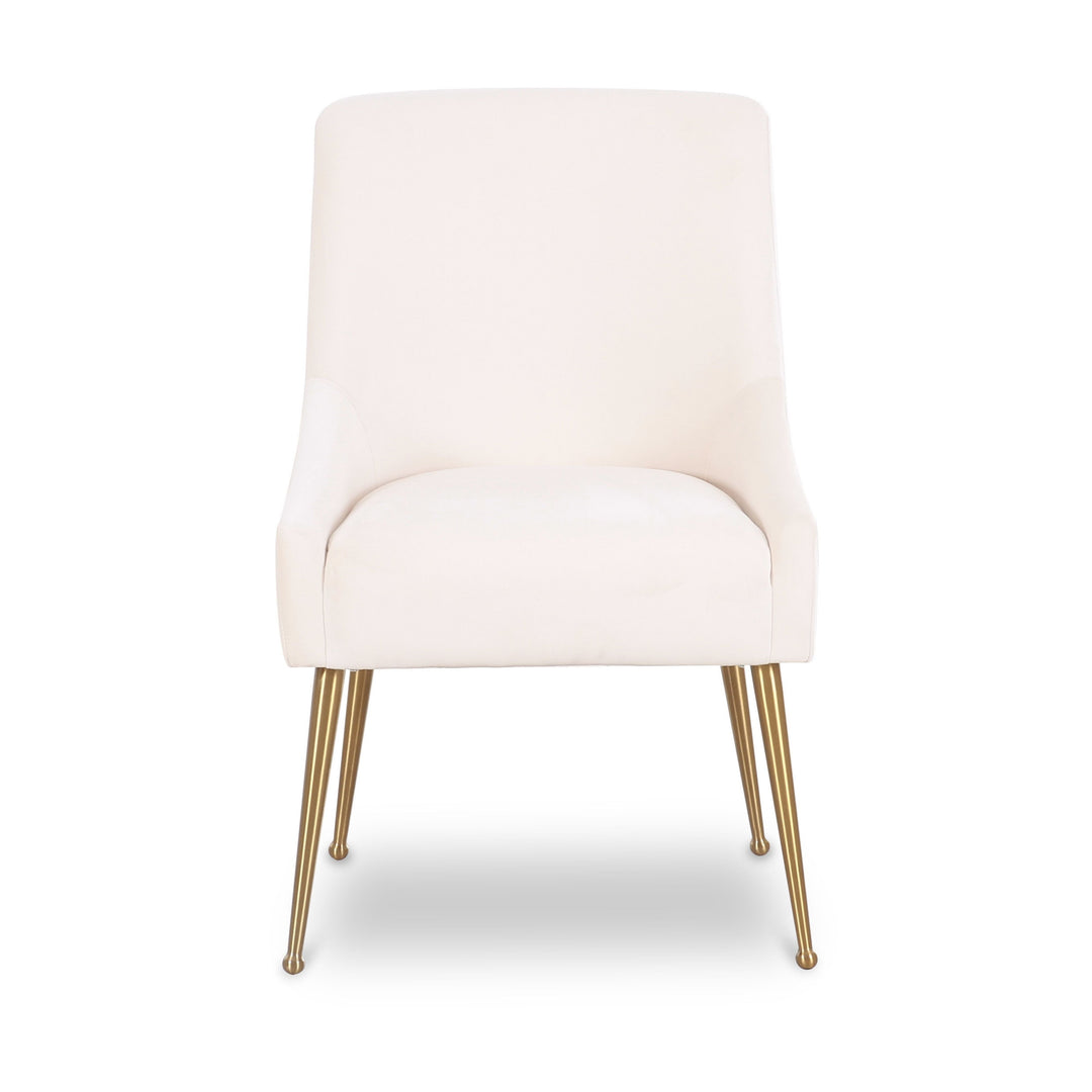 Beatrix Cream Performance Velvet Dining Chair