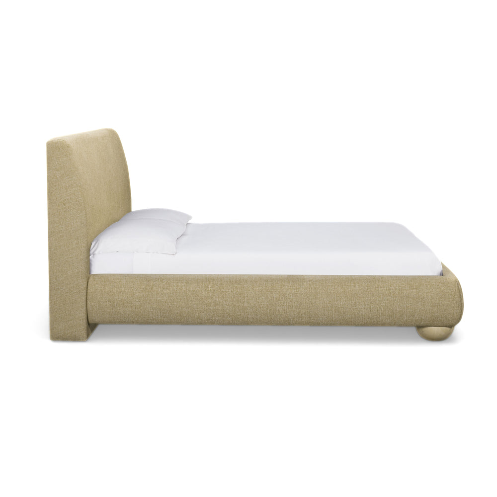 Rayne Honey Textured Fabric Bed - King