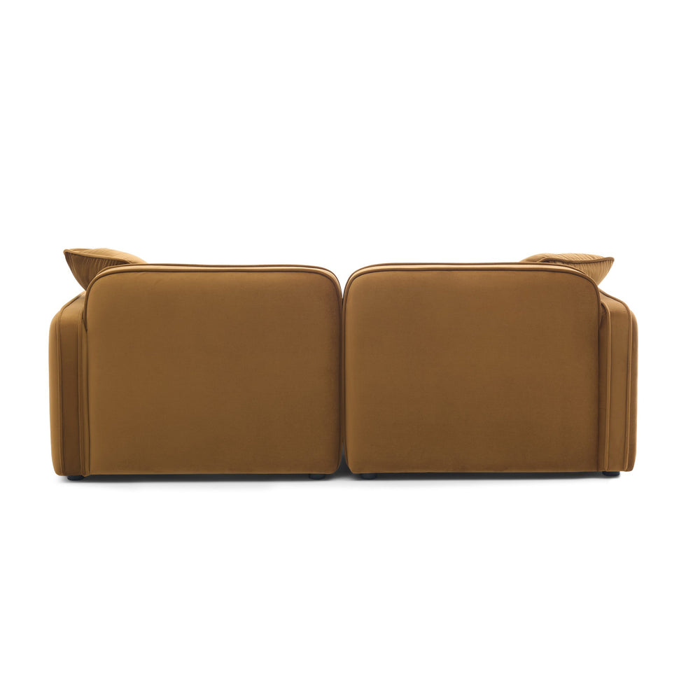 Travie 78" Modular Loveseat - Honey