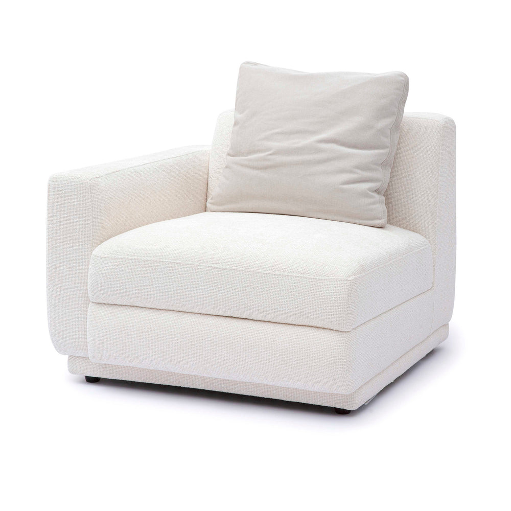 Perry Cream Performance Chenille Modular Corner Chair
