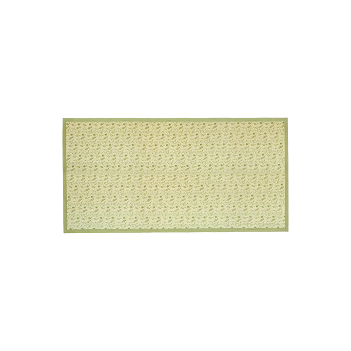 Dolce Olive Green Natural Cotton Table Cloth - 70" x 140"