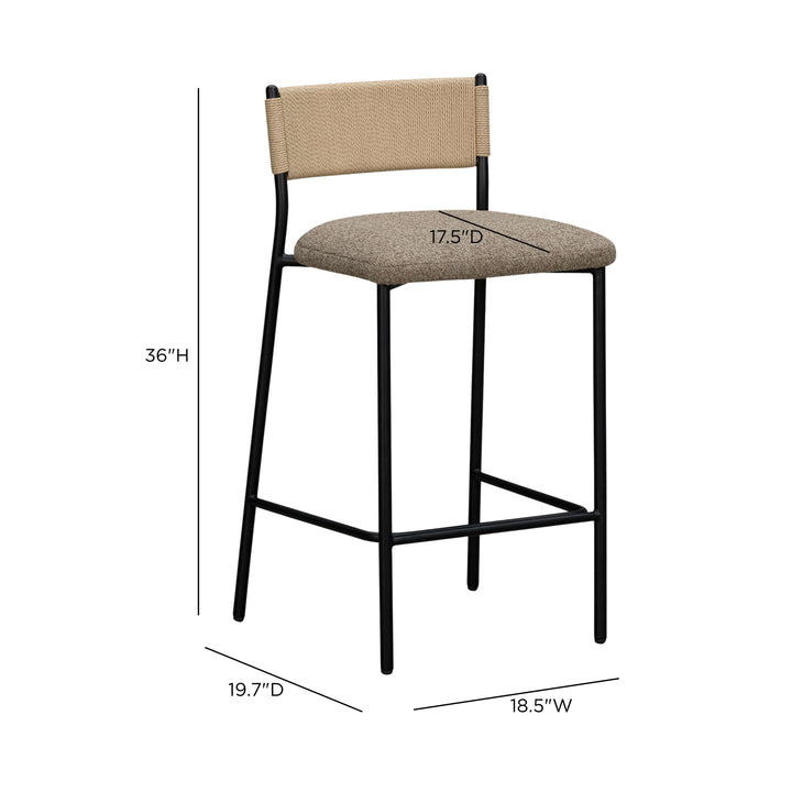Celine Boucle Bar And Counter Stool