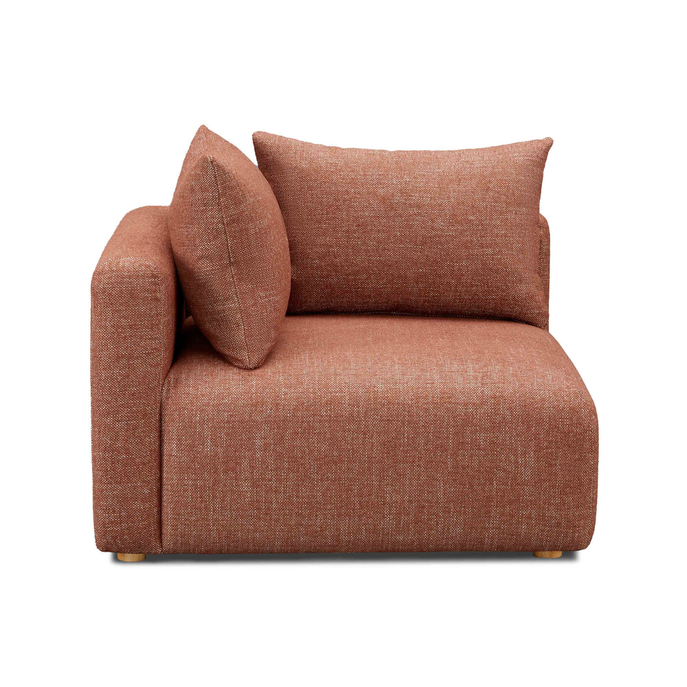 Hangover Contract-Grade Textured Fabric Modular Corner Chair