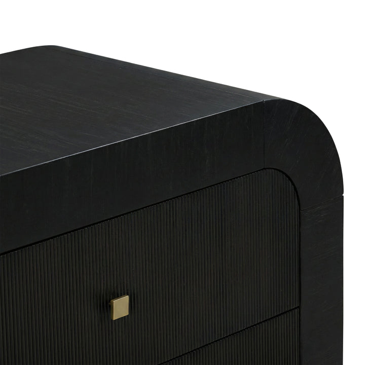 Hump 38" Arched 3-Drawer Bedside Chest