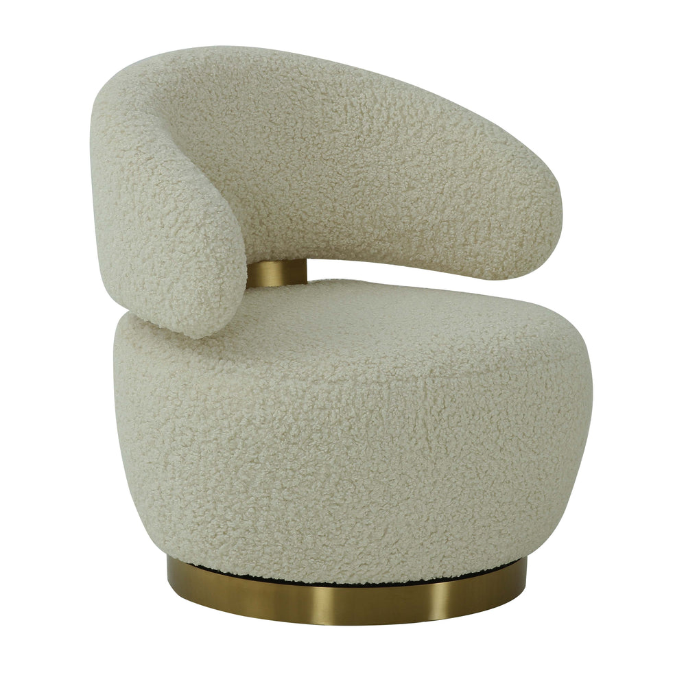 Austin Swivel Accent Chair - Beige