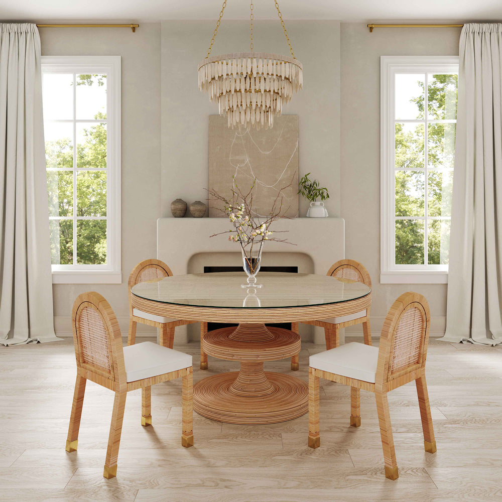 Amara Arched Rattan Dining Chair