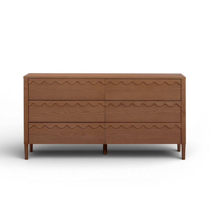 Oodle 62" Walnut 6-Drawer Dresser