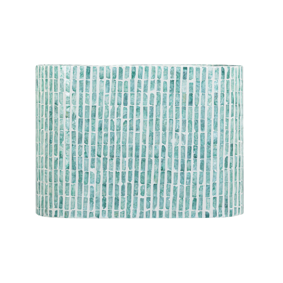 Jess 20" Teal Capiz Shell Nightstand