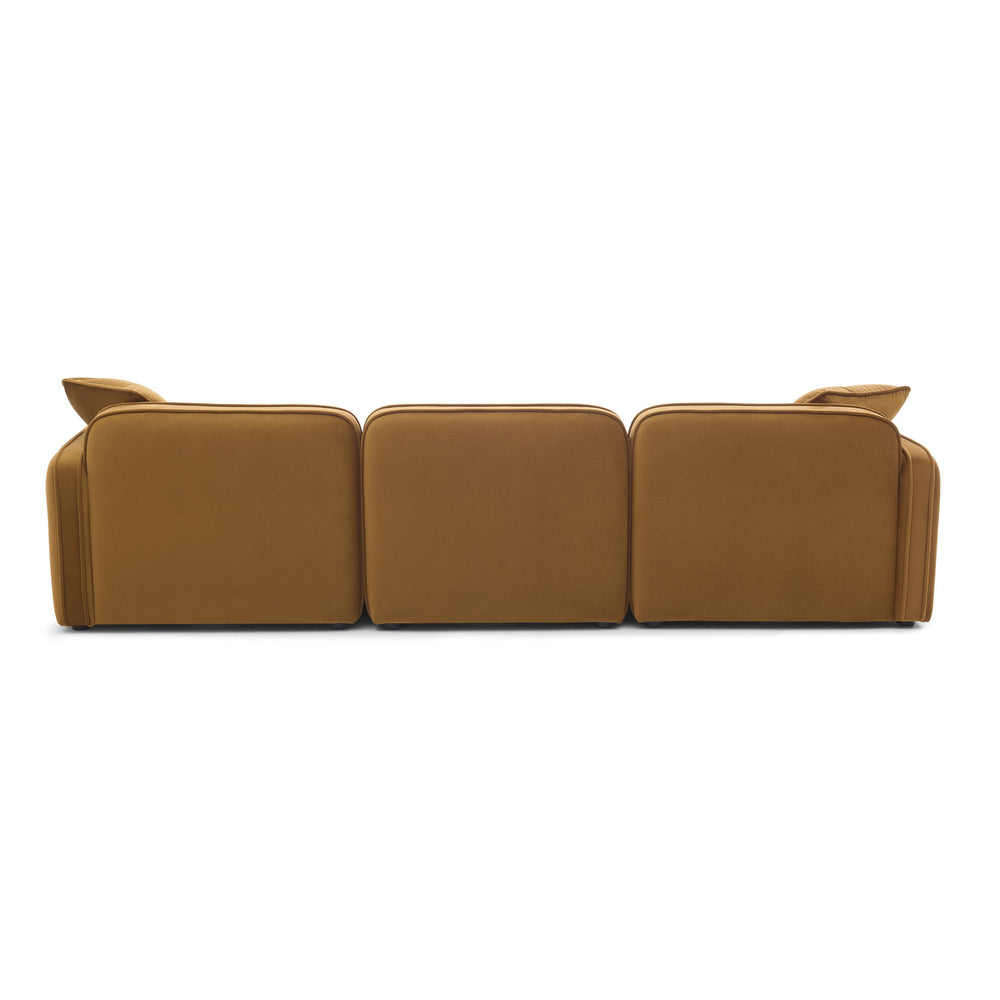 Travie 112" Modular Sofa - Honey