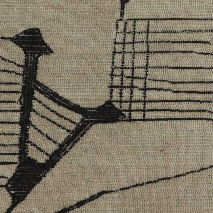 Mezzo Natural Hand Tufted Wool Area Rug 5&