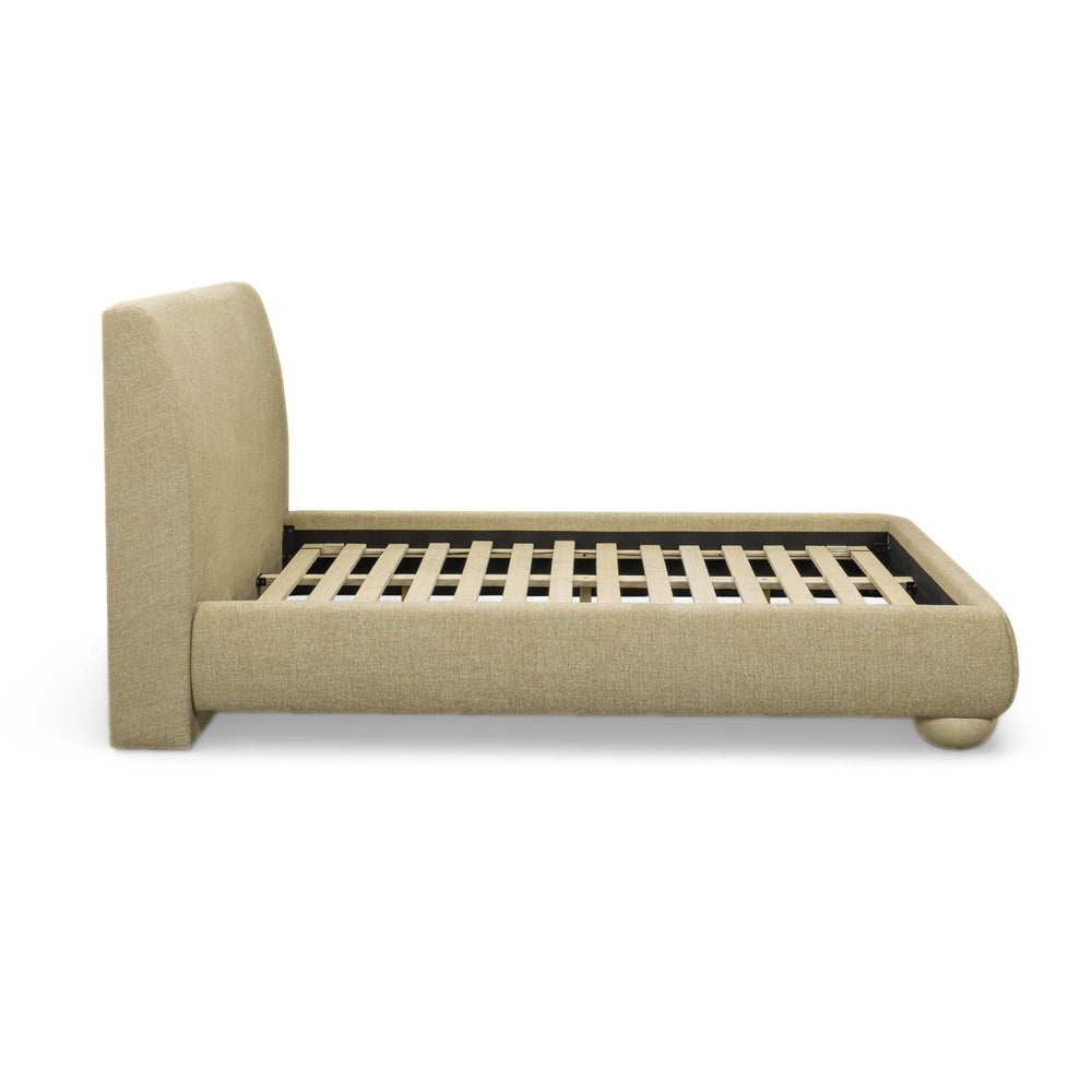 Rayne Honey Textured Fabric Bed - King
