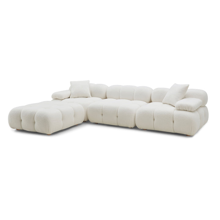 Calliope 4-Piece Performance Modular Sectional - Cream