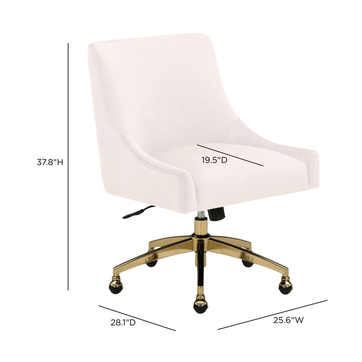 Beatrix Performance Velvet Office Swivel Chair