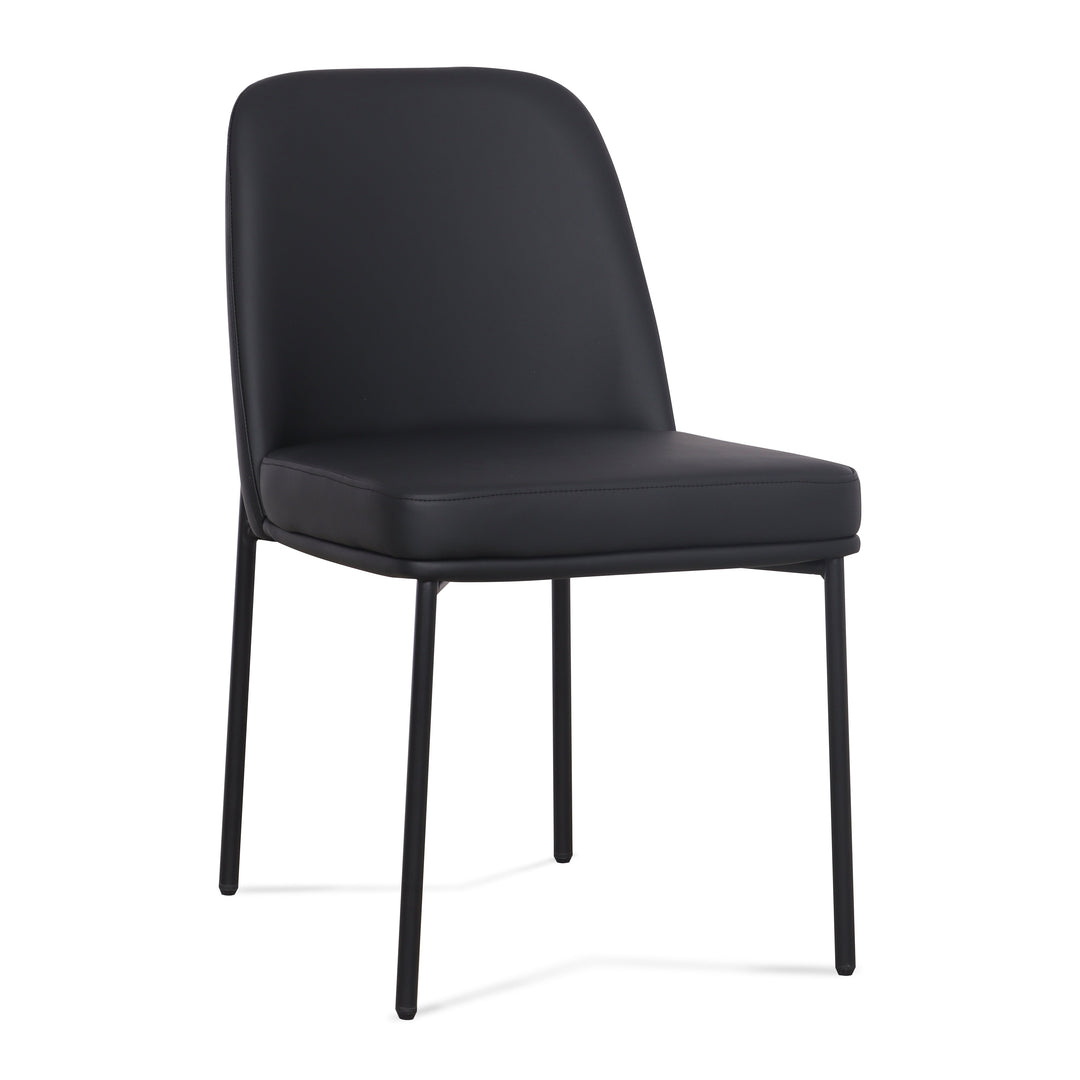 Sydney Black Performance Vegan Leather Dining Chair - Set of 2
