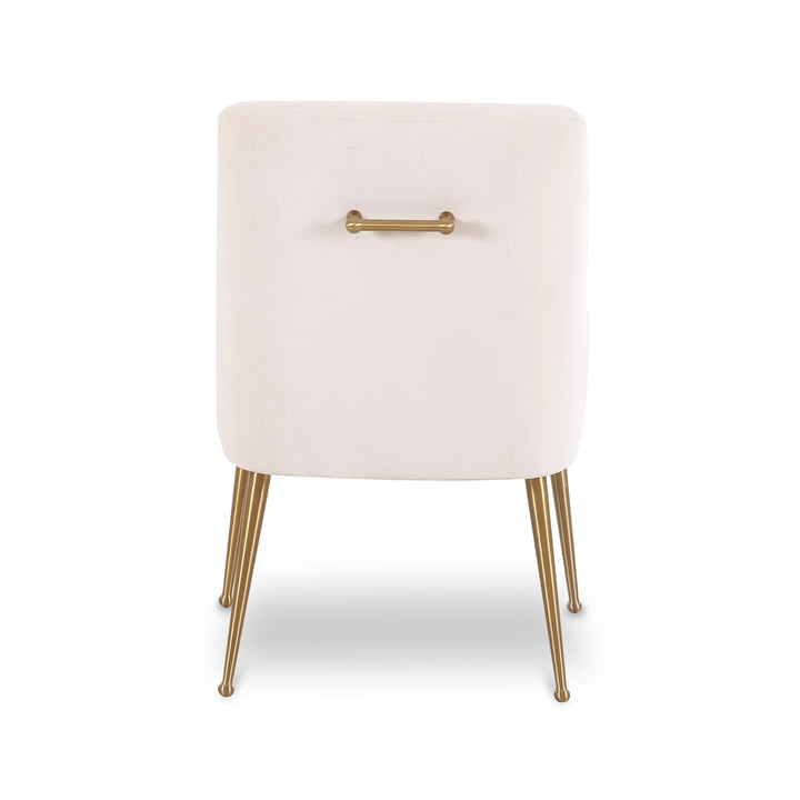 Beatrix Cream Performance Velvet Dining Chair