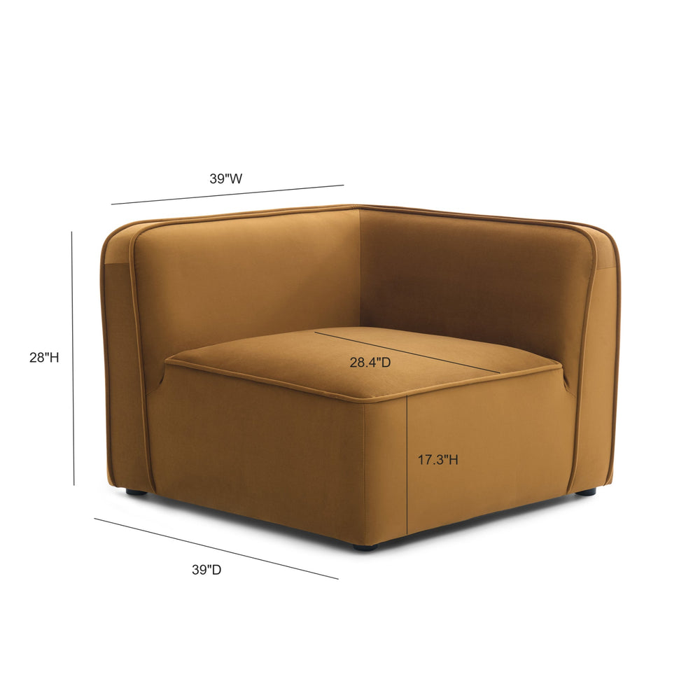 Travie Modular Corner Chair - Honey