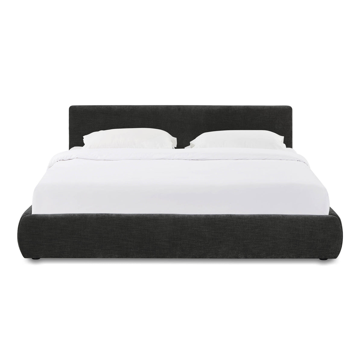 Isla Charcoal Textured Performance Velvet Bed - King