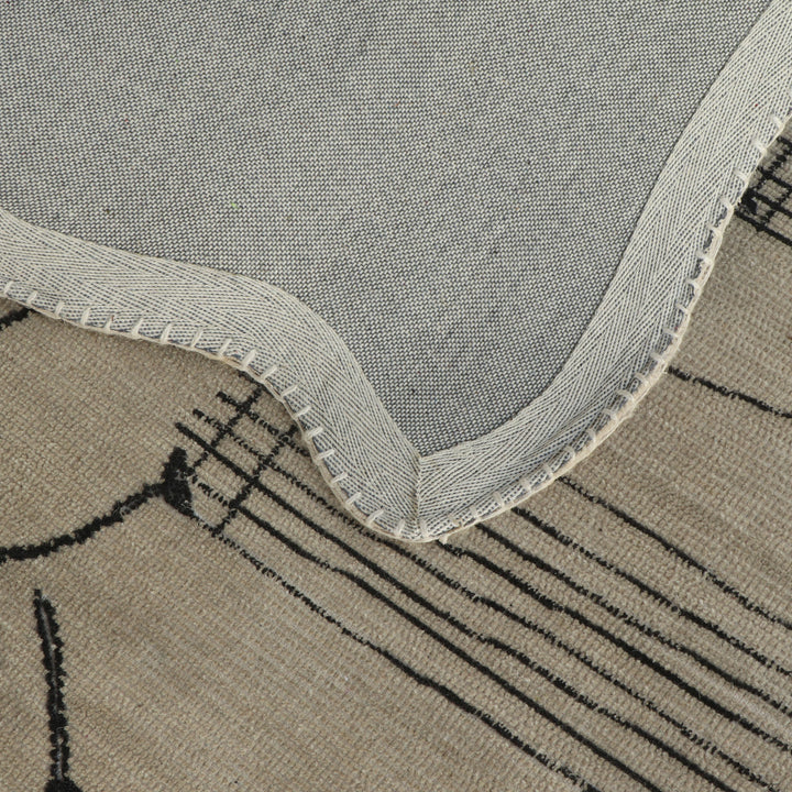 Mezzo Natural Hand Tufted Wool Area Rug 5&