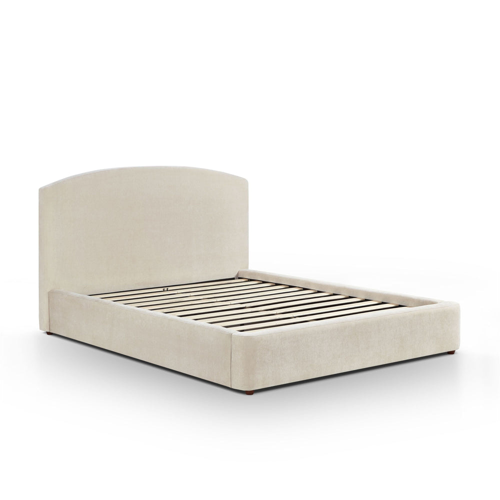 Leah Cream Performance Chenille Bed - Queen