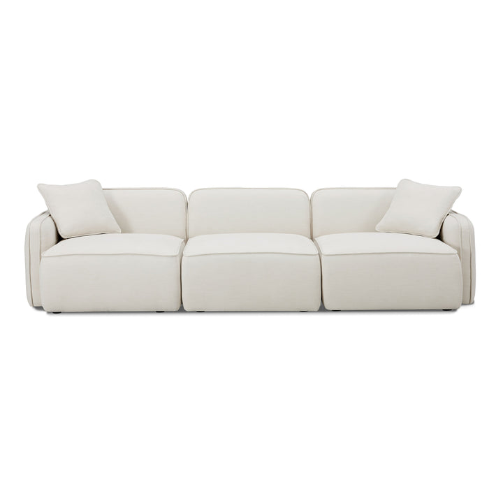 Travie Sand Upcycled Performance Linen Modular Sofa