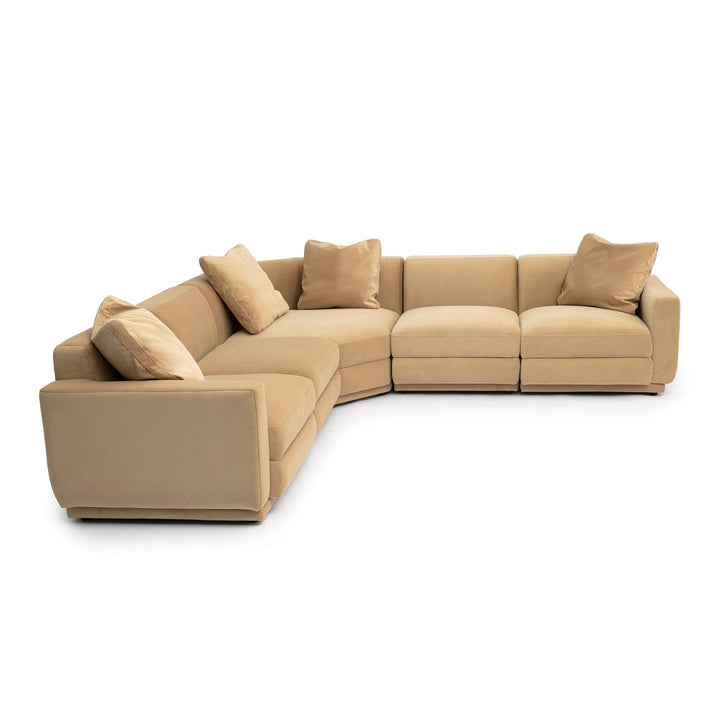 Perry 5-Piece Modular L-Sectional - Tan
