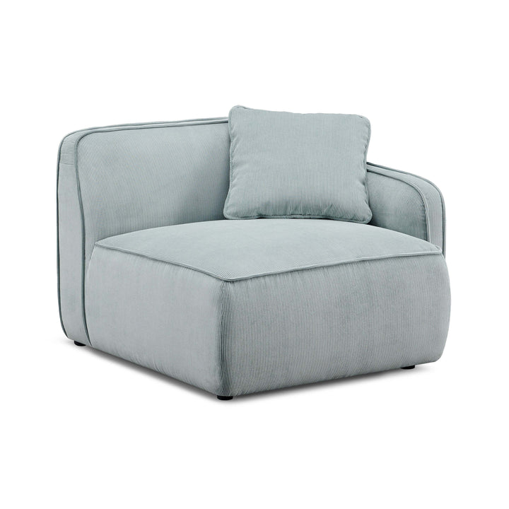 Travie Performance Corduroy Velvet RAF Corner Chair