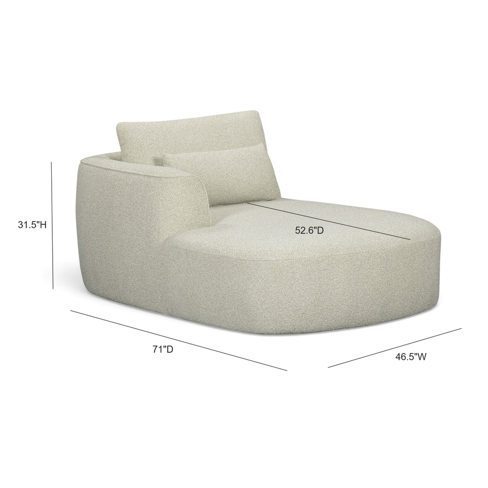 Noor 71" Modular Chaise - Wheat / LAF